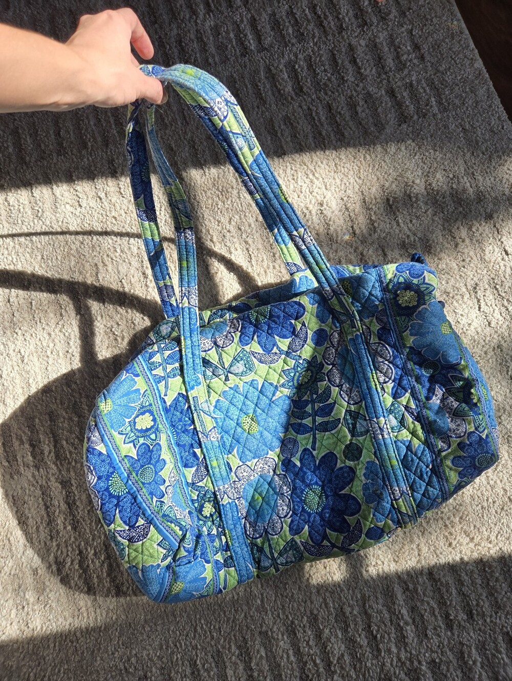 Vera Bradley Doodle Daisy XL Duffel Bag